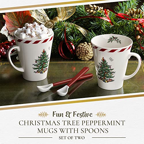 Christmas Tree Peppermint Mug Set - 2 Spode