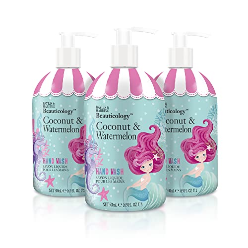 Baylis & Harding Beauticology Coconut & Watermelon Hand Wash 500ml, (Pack of 3) - Vegan Friendly