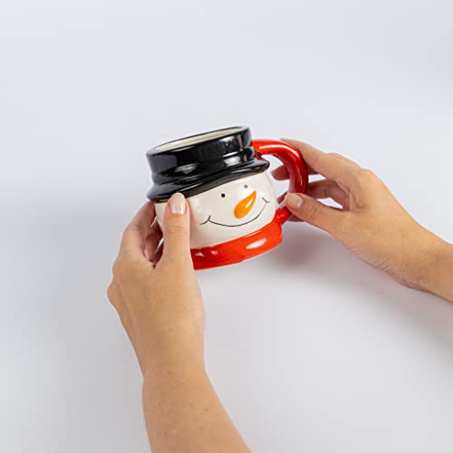 Festive 2-Piece Christmas Mug Set: Santa & Snowman!