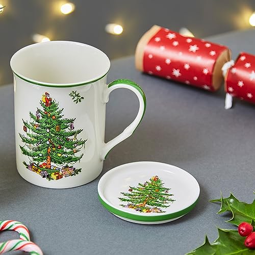 Spode Official Licensed Christmas Tree Mugs & Coaster