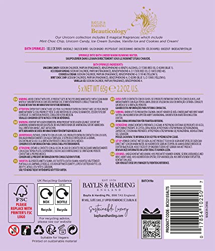 Baylis & Harding Beauticology Unicorn Bath Salts Gift Set - Vegan Friendly