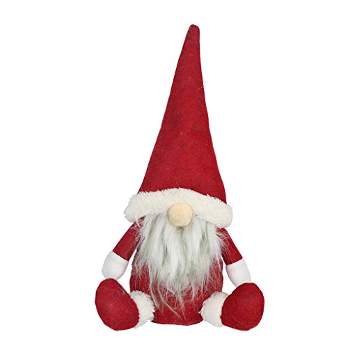 Covermason Christmas Decorations Santa Claus Sitting Porcelain Snowman Christmas Ornament (A1)