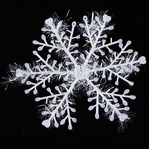 JH New Classic White Snowflake Ornaments Christmas Holiday Party Home D??cor
