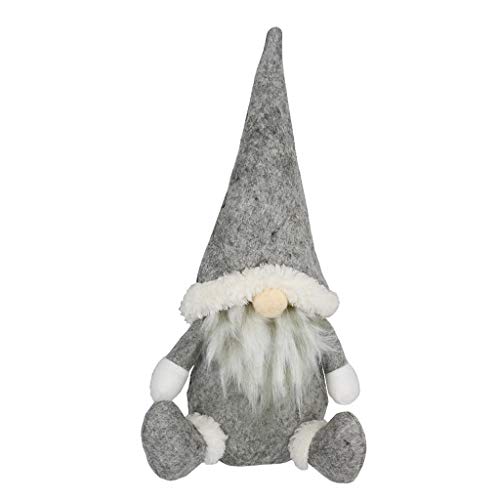 Covermason Christmas Decorations Santa Claus Sitting Porcelain Snowman Christmas Ornament (38x20cm,Elk)