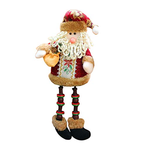 Covermason Christmas Decorations Santa Claus Sitting Porcelain Snowman Christmas Ornament (A)