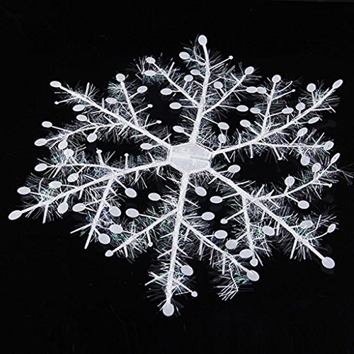 JH New Classic White Snowflake Ornaments Christmas Holiday Party Home D??cor