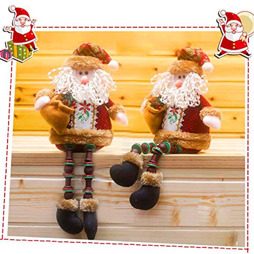 Covermason Christmas Decorations Santa Claus Sitting Porcelain Snowman Christmas Ornament (A)