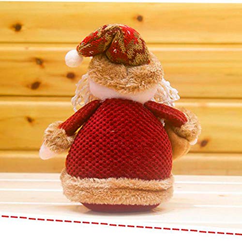 Covermason Christmas Decorations Santa Claus Sitting Porcelain Snowman Christmas Ornament (A)