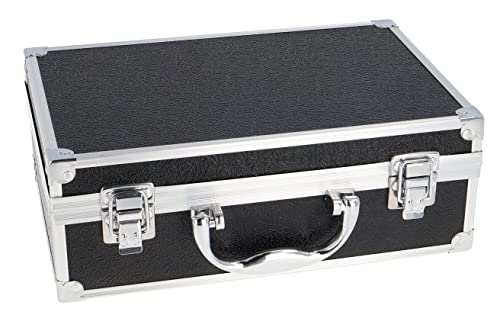 Bliss Makeup Case with Vegan Makeup Products – Complete Makeup Suitcase with Eyeshadow, Blusher, Lipstick, Eyebrow Wax and Powder, Brushes – Aluminum-Framed Makeup Case Organizer
