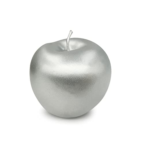 Lorigun 6 Pcs Artificial Silver Apples Silver Fruit Crafts Home Decoration Christmas Décor