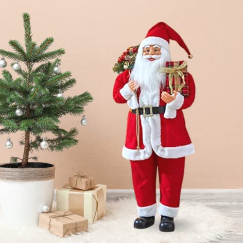 Deluxe Standing Santa Claus Xmas Decor (Mega 118cm)