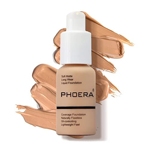 Christmas Gift: PHOERA 30ml Face Foundation, Full Coverage