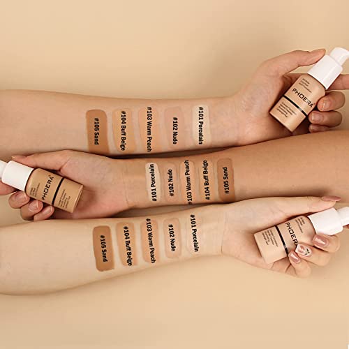 Christmas Gift: PHOERA 30ml Face Foundation, Full Coverage
