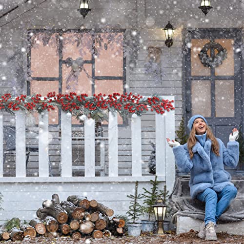 Red Berry Christmas Garland for Festive Decor