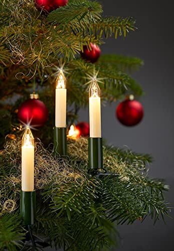 German Light Chain with Tree Candles & Spare Bulbs