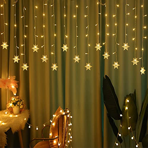 Christmas Snowflake String Lights - Indoor/Outdoor Xmas Decor