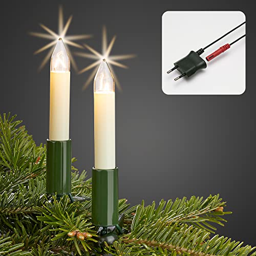 German Light Chain with Tree Candles & Spare Bulbs