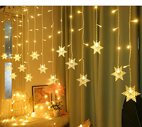 Christmas Snowflake String Lights - Indoor/Outdoor Xmas Decor