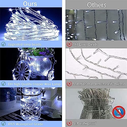 Christmas Fairy Curtain Lights, Waterproof 300LED with Remote
