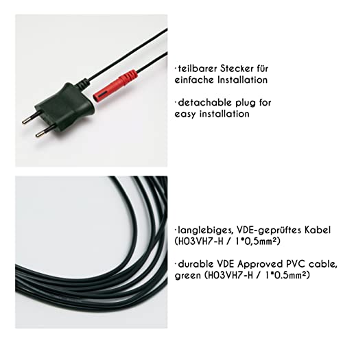 German Light Chain with Tree Candles & Spare Bulbs