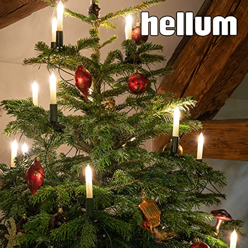 German Light Chain with Tree Candles & Spare Bulbs