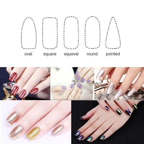 12PCS Professional Nail Files Double Sided Emery Board 100/180 Grit Washable Nail Files, 