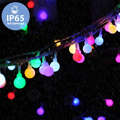 Fulighture Globe String Lights, 5M 40LEDs Ball Fairy Lights, Battery Powered, Waterproof Decoractive for Indoor Outdoor Lighting, Bedroom, Wedding, Party, Christmas, Tree Decoration(Multi-Colour)
