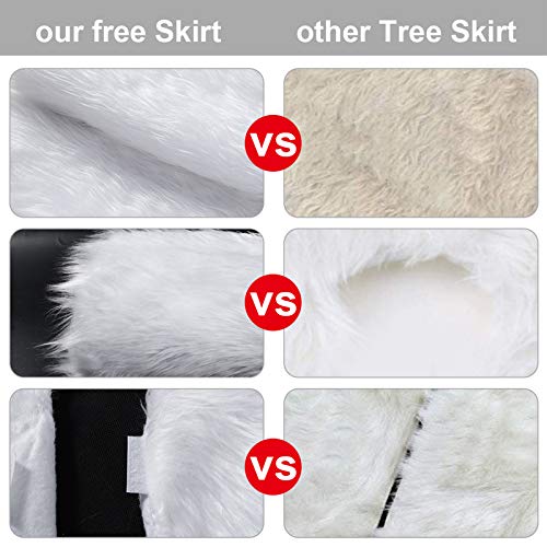 Soft Luxury Christmas Tree Skirt - 150cm White