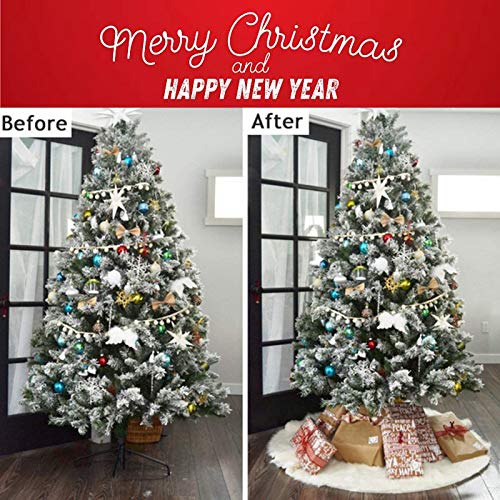 Soft Luxury Christmas Tree Skirt - 150cm White
