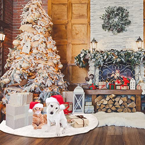Soft Luxury Christmas Tree Skirt - 150cm White