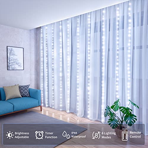 Christmas Curtain Fairy Lights with Remote Control