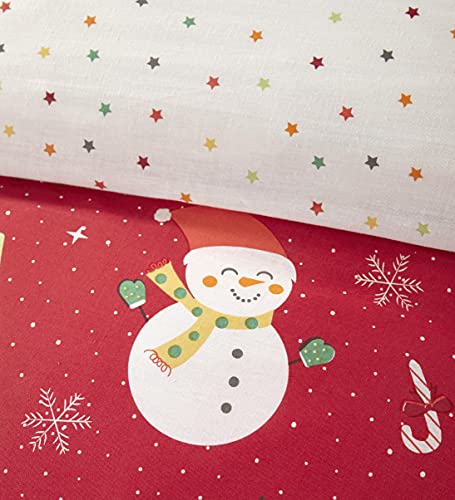 Christmas Bedlam Elf & Santa Duvet Cover Set - Double