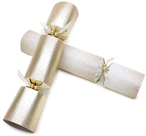Toyland® Deluxe Gold Christmas Crackers - 6 Pack