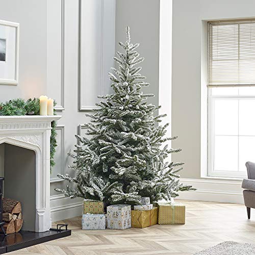 Snowy Liberty Spruce Christmas Tree - 7ft