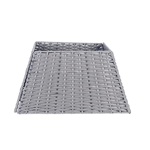 Grey Woven Willow Christmas Tree Skirt: Large, 50cm