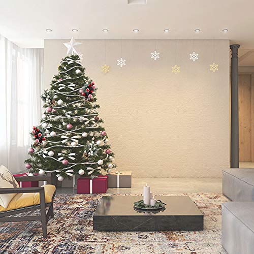 Redsa 10 Pack Pine Snowy Flower Picks Red and White Artificial Pine Cones with Berries Xmas Berry Stems for Christmas Crafts Party Festive Home Decor