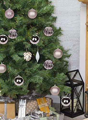 12PCS 8CM Xmas Baubles – Festive Decorations for Gifts