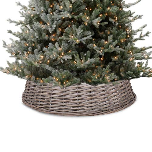 Large Wicker Christmas Tree Skirt: Festive Xmas Decoration