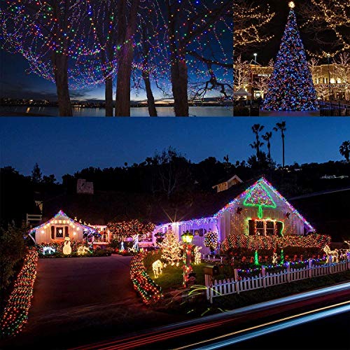 ooklee Fairy Lights Battery Operated, [2 Pack] 10M 100 LED Outdoor Waterproof String Lights, 8 Modes Remote Timmer Rainbow Twinkle Copper Wire Lighting for Home Gazebo Christmas Decor(Multi Colour)