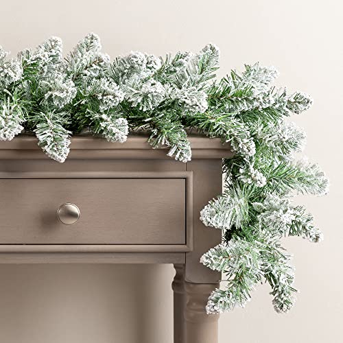 Luxury Frosted Christmas Garland - Artificial Snowy Spruce