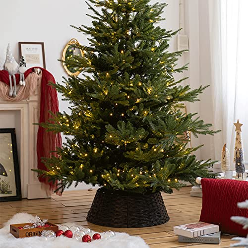 Festive Rattan Tree Skirt for Christmas Decor
