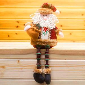 Covermason Christmas Decorations Santa Claus Sitting Porcelain Snowman Christmas Ornament (A)