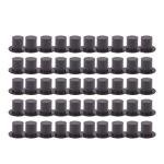 Toyvian 100pcs Mini Black Top Hats Plastic Magician Hats Christmas Black Top Hats for DIY Craft Embellishing Creating Party Supplies S