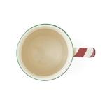 Spode Christmas Tree Mugs with Peppermint Handles Set of 4