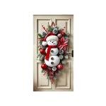 Snowman Door Cover for Christmas Decor