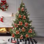 26 Festive Letter Ornaments for Christmas Tree