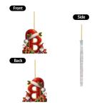26 Festive Letter Ornaments for Christmas Tree