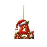 Personalized Letter Christmas Tree Ornaments
