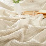 Cotton Muslin Throw Blanket - Soft & Lightweight
