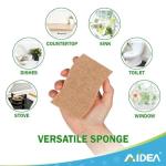 AIDEA Eco-Friendly Non-Scratch Scrub Sponges, 6 Pack